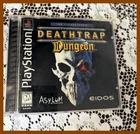 PS1 DEATHTRAP DUNGEON Sony PlayStation Black Label W/Manual & Reg. Tested