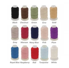 100% Silk Thread Size E 3-Ply. Sold per 200-yard / 182.9 Meters Spool