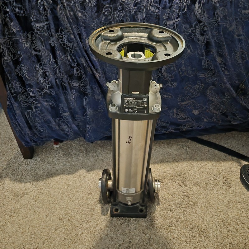 Grundfos CRL1-23 A FGJ-A-E-HQQE Vertical Multistage Centrifugal Pump.