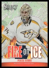 2013-14 Panini Select Fire on Ice Stars Prizms Pekka Rinne 13/25 Nashville
