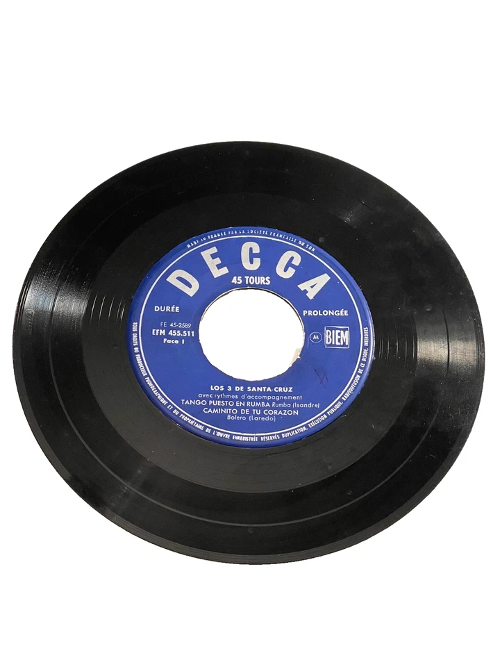 "Los 3 de Santa Crus " - Malaguena - 7" - 45 RPM (#9) - Image 2 of 3