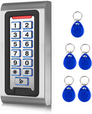 Door Access Control System Stand-Alone Password Keypad  5PCS Proximity Keychain