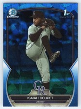 2023 Bowman Draft Sapphire Edition Isaiah Coupet #BDC-37 Colorado Rockies