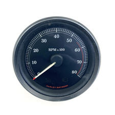 Oem Harley 67348-04d Black Face Tachometer Rpm Rev Counter Tach 04-13 Touring