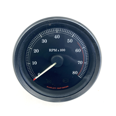 OEM Harley 67348-04D Black Face Tachometer RPM Rev Counter Tach 04