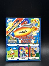 Personalized Name NOAH STICKER BOOK Stick W/Us Boy Funky Groovy Stickers