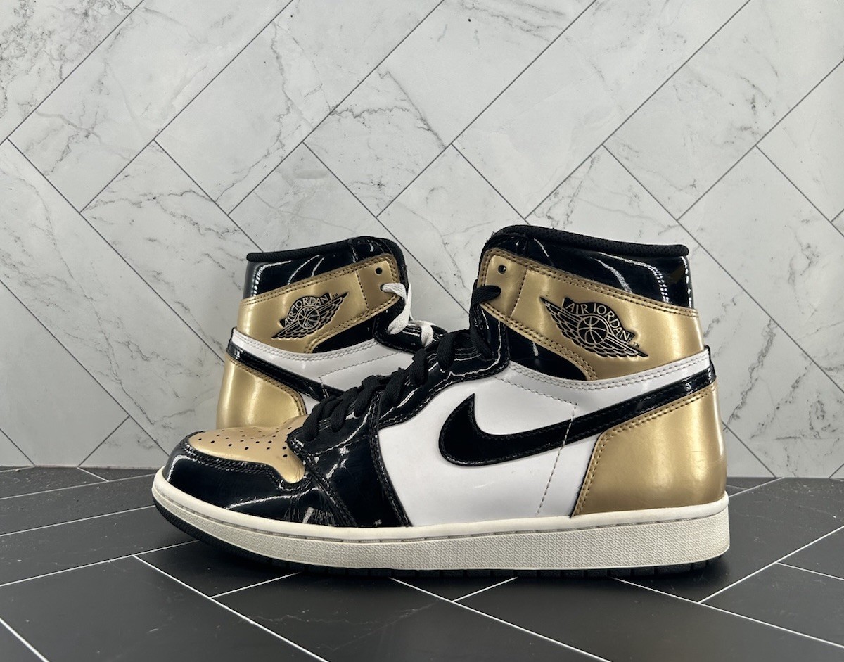Nike Air Jordan 1 Retro OG NRG High Gold Toe Size 10 861428-007