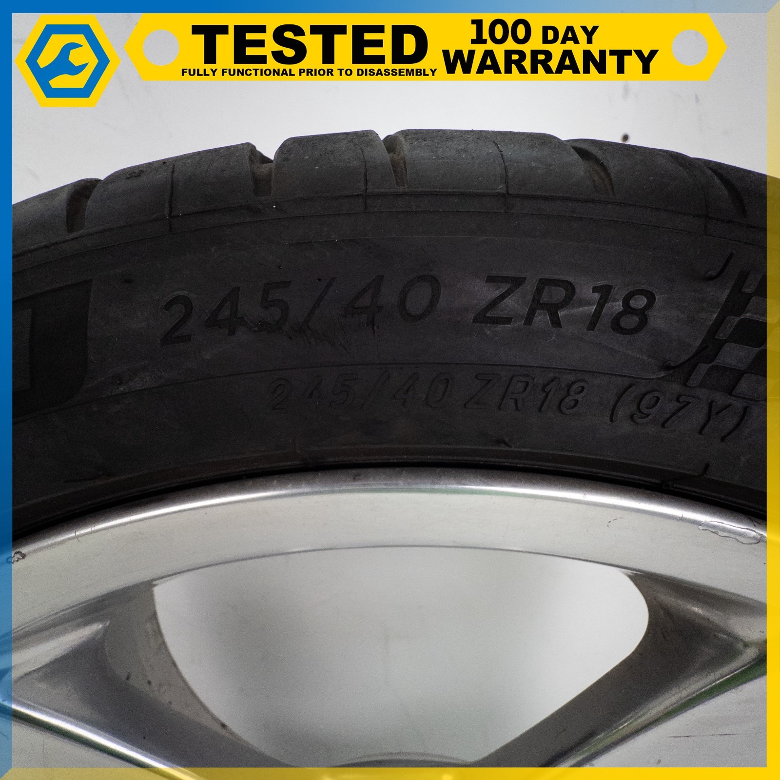 05-13 CHEVROLET CORVETTE C6 18x8.5/19x10 FRONT & REAR WHEEL RIM SET OEM