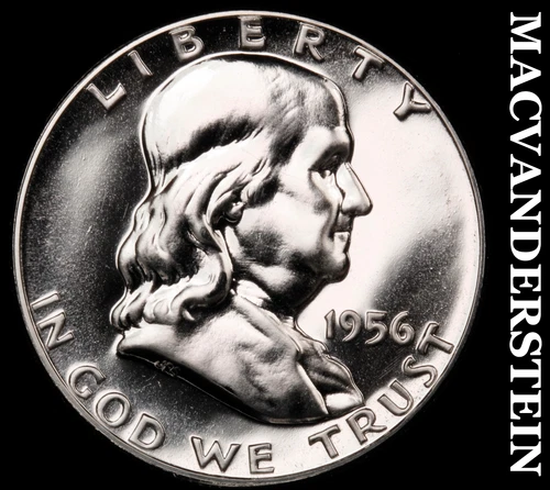 1956 Franklin Half Dollar- Silver Choice Gem Proof Luster No Reserve #i525