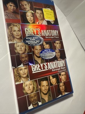 Grey's Anatomy Complete Fourth Season S4 Blu-ray New Sealed Ellen