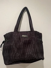 Victoria's Secret Black Tote Bag 2017 Limited Edition Pleated Side Pulls
