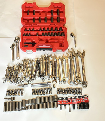 Mechanic Craftsman Mixed Tool Lot Ratchet Sockets Wrenches Extension Swivel Flex
