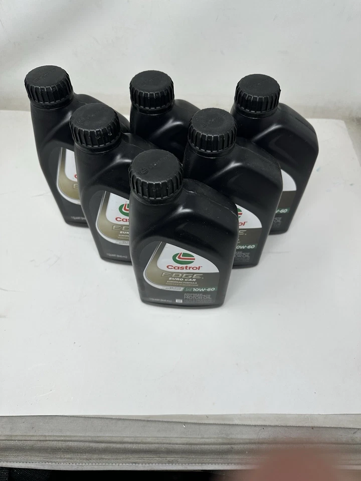 Aceite de motor 6 cuartos Castrol Edge Euro Car 10w60 para BMW M3 M5 M6 Z3M Z4M Z8 Foto 2 de 4