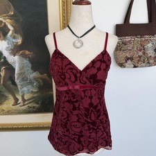 Y2K Whimsi Crushed Velvet Cami Top