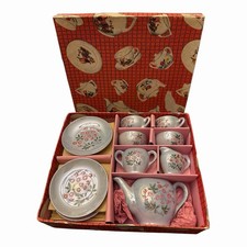 1950s Japanese Lustreware Child  s Tea Set 11 Pieces IOB
