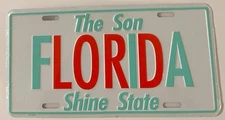 FLORIDA THe Son Shine State Booster License Plate Jesus Is Lord NEW OLD STOCK