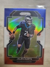 2021 Prizm Football Jalen Hurts Red White Blue Prizm # 221 Eagles