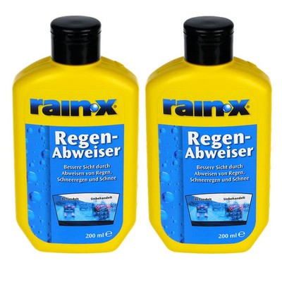 2x 200ml RainX Regenabweiser Rain-X für Glasscheiben und Windschutzscheiben