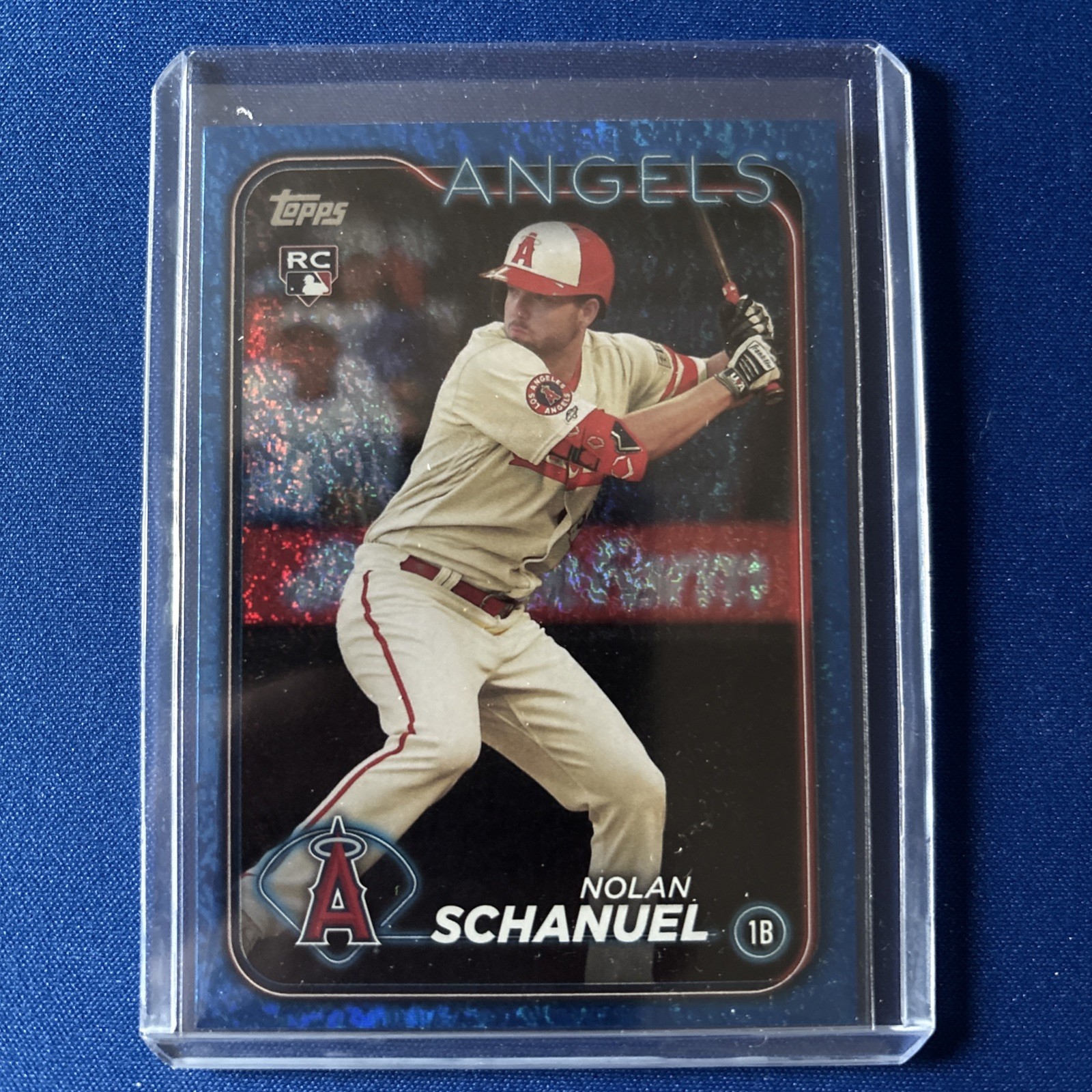 2024 Topps Series 1 Blue Holofoil 581/999 Nolan Schanuel #53 fs9