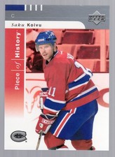 2002-03 UD Piece of History #49 Saku Koivu - HKY
