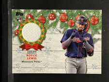 2022 Topps Holiday Mega Box Relics Blue Metallic 93/99 Royce Lewis #WRC-RL