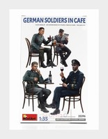 1:35 Miniart Figures German Soldier Military In Cafe 1944 Kit MA35396 Modellbau