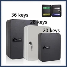 Key Safe Box Steel Organizer Multi Keys Storage Home Office Use