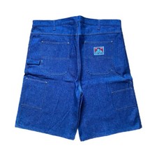 Rare Vintage 90s NOS Ben Davis Baggy Denim Carpenter Shorts Made In USA Sz 46