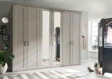 WARDROBE LUXURY QUALITY GERMAN FITTED BEDROOM WHITE PEBBLE GREY GRAPHITE COLLECT