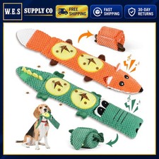 Dog Toy Reinforced Plush Squeaker Puzzle No Stuffing Small Medium Breeds
