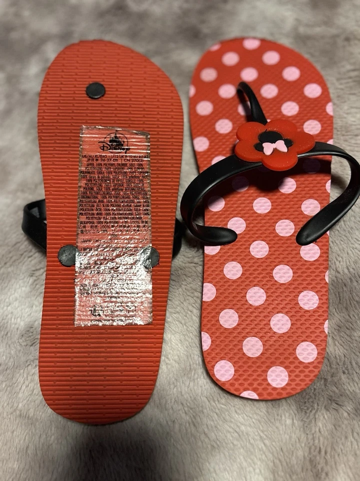 Chanclas a lunares rojas y rosas Disney 11/12 parques Disney Minnie Mouse Foto 3 de 4
