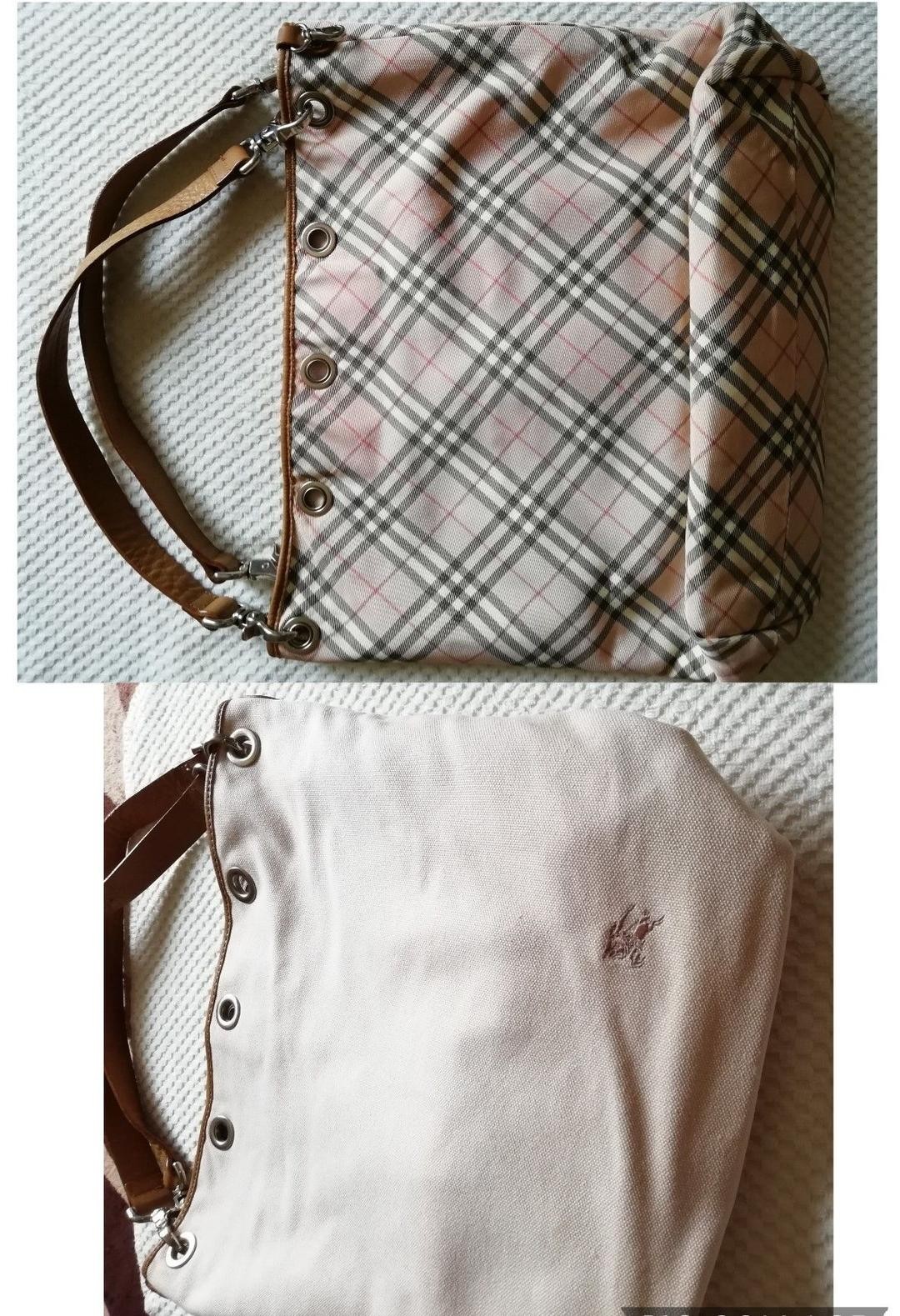 Burberry Blue Label Reversible Tote Bag Nova Check Large Shoulder Bag New thumbnail 3