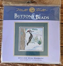 Mill Hill Winter Series WINTER WOODPECKER Buttons Beads Kit MH14-2434