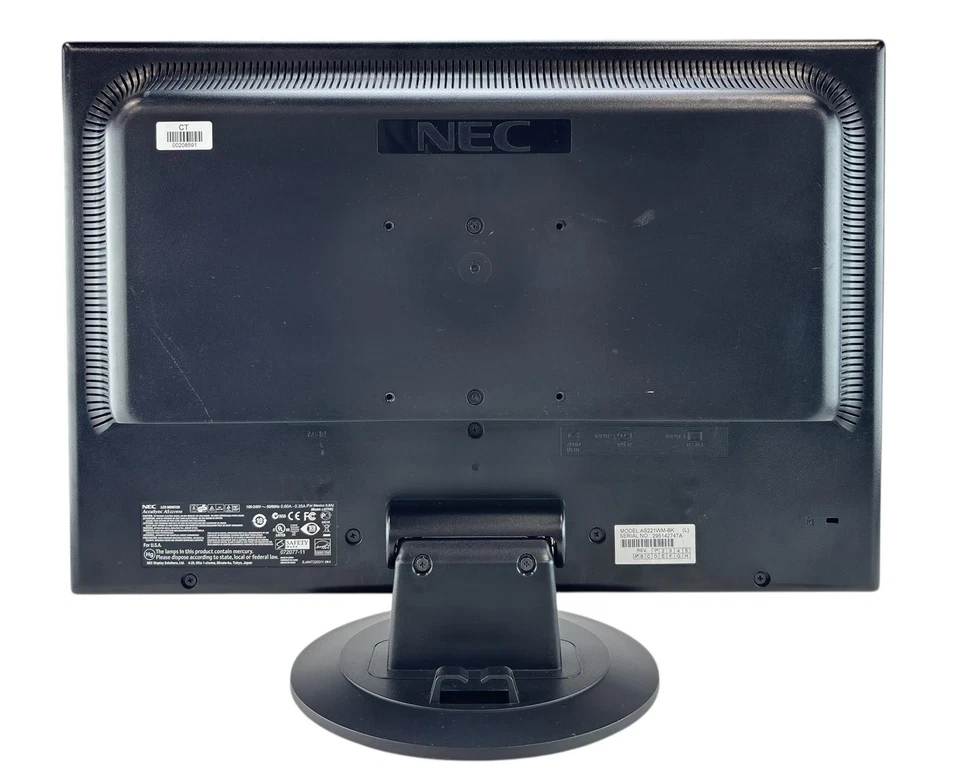 NEC AccuSync AS221WM 22" WSXGA+ 1680x1050 VGA/DVI LCD Display Monitor - Image 3 of 4