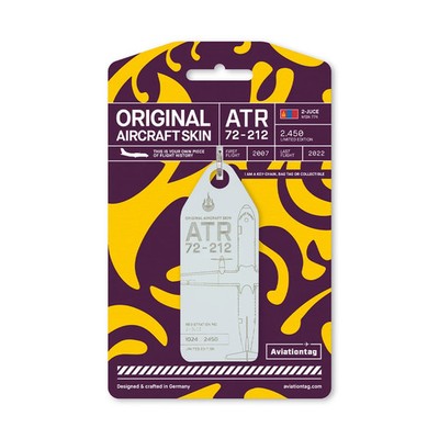 Aviationtag Hunnu Air ATR 72 2-JUCE weiß