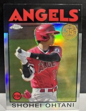 Shohei Ohtani Refractor 2021 Topps Chrome #86BC-9 1986 Topps Throwback Angels 