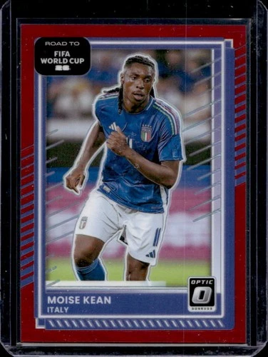2025-26 Panini Donruss Road to FIFA World Cup 26' Moise Kean Optic Red #/199