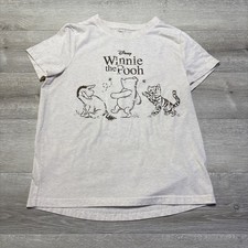 Disney Winnie the Pooh Eeyore Tigger Graphic T-Shirt Women  s Small Beige