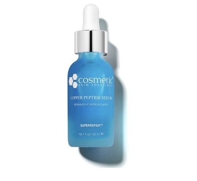 Cosmetic Skin Solutions Copper Peptide Face Serum Anti-Aging GHK Ceramides 1 Oz.
