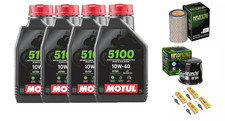 KIT TAGLIANDO HONDA CBF 600 S 2004 2005 2006 2007 OLIO MOTUL 5100 FILTRI CANDELE