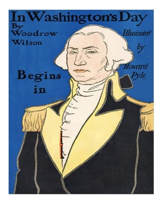 Vintage Washington Wandkunst von Howard Pyle Historische Figur Wandkun