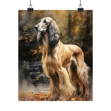 Afghan Hound Dog Art Print, Dog Wall Art, Animal Art Print, Animal Art Poster