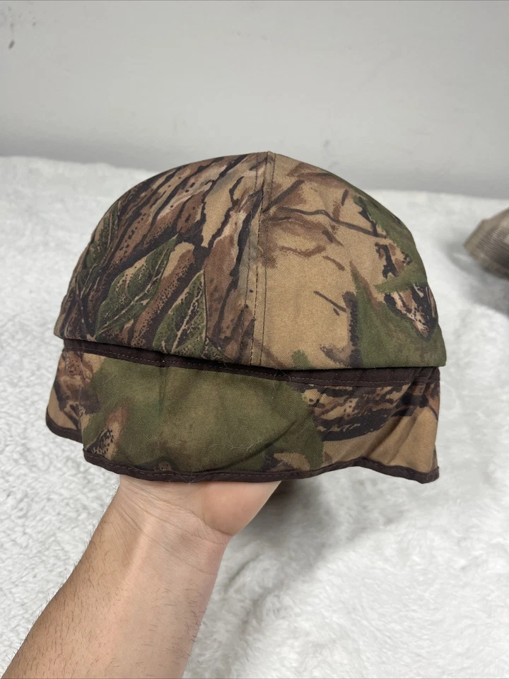 Vintage Cabela's Hunting Hiking Outdoor CAMO Hat Cap Ear Flap XL MADE IN USA - Image 3 of 4