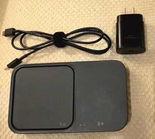 Samsung 15W Wireless Charger Duo Pad (EP P5400) in Dark Gray Fast Charging