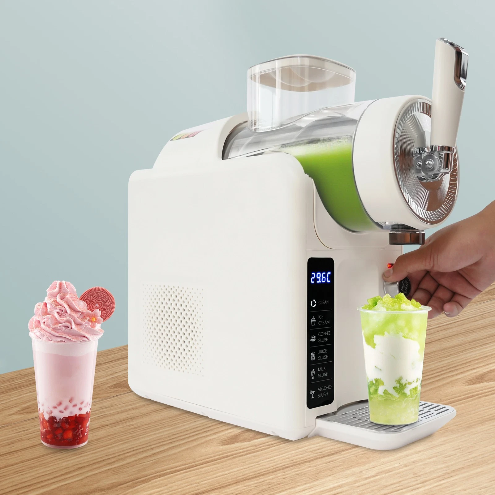Slushie Machine for Home No Ice Needed, 60.9oz Frozen Drink Maker Self-Cleaning