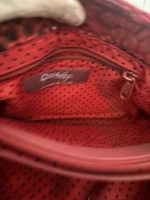 Donna Sharp Red Quilted Medium Handbag Great Condition