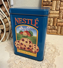 Vintage Nestlé Toll House Cookies Morsels Limited Edition Blue Collectible Tin