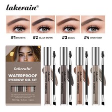 Waterproof Eyebrow Gel Set Sweat-proof Long Lasting High Pigmentation Liquid Eye