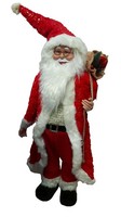 Weihnachtsmann Groß Deko 125 -138 Cm Stehend Weihnachten Santa Nikolaus Xxl Neu