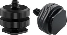 Camera Hot Shoe Mount 2 Pack to 1/4"-20 Tripod Screw Adapter Flash Shoe Mount f